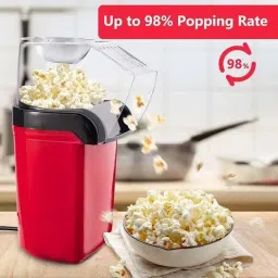 Healthy Snack Popping Machine Binge Watch Movies Eat Popcorn Hot Air Popcorn Machine Home Use Electric Instant Design Oil Free Maker Carnival 200 g Popcorn Maker-46