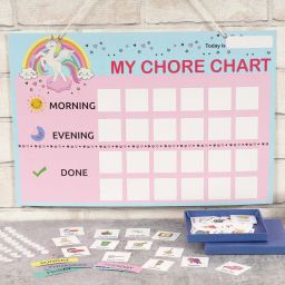 inkdotpot Kids Daily Responsibility Checklist, Hanging Chore Chart- Daily Task List-E1 image 2