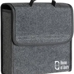 Small Portable Foldable Car Trunk Organizer Felt Cloth Storage Box Trunk Organizer-16