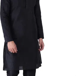 Men Pure Silk Kurta Pyjama Set-image-15