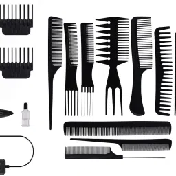 J & F Hair Trimmer,10 Pcs Comb,Hair Wax ( Pack of 2 ) Personal Care Appliance Combo-image-67