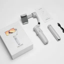 dkian M1 Gimbal stabilizer for Smartphone Foldable 3Axis Gimbal with Tripod 3 Axis Gimbal for Mobile, Camera image 4