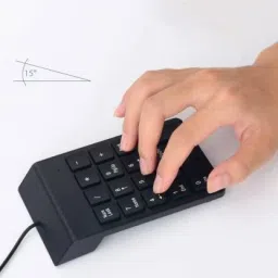 VOLTAEK USB 2.0 Wired Numeric Keypad Slim Mini Number Pad Digital Keyboard 18 Keys Numpad for iMac/Mac Pro/MacBook/MacBook Air/Pro Laptop PC Notebook Desktop. Wired Number Pad image 3
