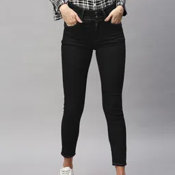 Flying Machine Women Black Twiggy Super Skinny Fit High-Rise Clean Look Stretchable Jeans-image-25
