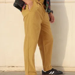 Kook N Keech Men Vintage Vibes Adjustable Tab Pleated Trousers-image-70