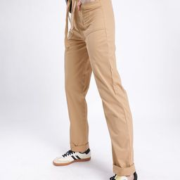 The Roadster Lifestyle Co. Women Smart Swag High-Rise Trousers With Belt-image-6