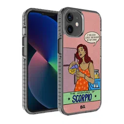 DailyObjects Pink Scorpio Stride Printed IPhone 12 Back Case image 1