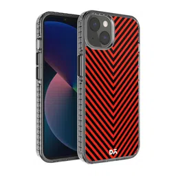 DailyObjects Black & Red Printed  V-Stride  iPhone 13 Phone Case image 1