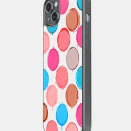 macmerise Polka Dot Canvas iPhone 14 Plus Bumper Case-image-23