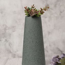 Bonhomie Grey Textured Ceramic Flower Vase-image-62