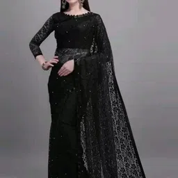 KALINI Floral Embroidered Net Saree-picture-14