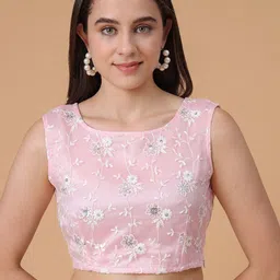 Frolic Rolic Embroidered Net Blouse-picture-10