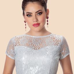 neckbook Women Silver colour Woven Design Saree Blouse-image-81