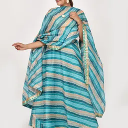 Kesarya Embellished Cotton Ready to Wear Lehenga & Unstitched Blouse With Dupatta-picture-14