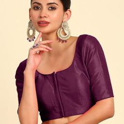 Soch Short Sleeves Padded Saree Blouse-image-51