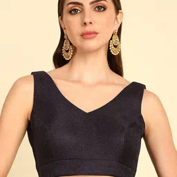Soch V-Neck Saree Blouse-picture-32