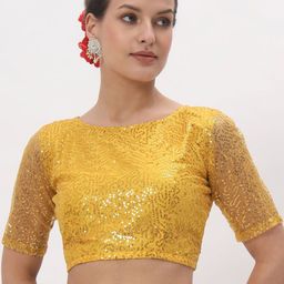 studio rasa Embroidered Saree Blouse-22