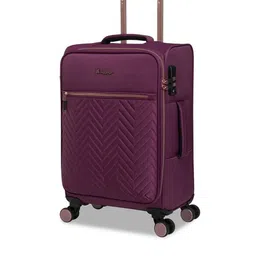 IT luggage Textured Soft-Sided 360-Degree Rotation Trolley Suitcase-44