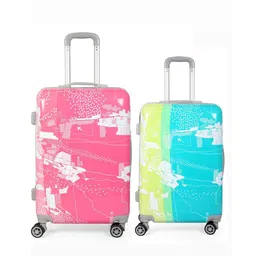 Polo Class Unisex Set Of 2 Printed Hard Sided Trolley Suitcase-2