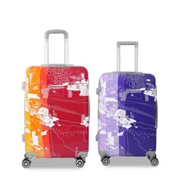 Polo Class Set Of 2 Printed Hard Sided Trolley Suitcase-image-50