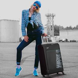 Skybags Printed Soft-Sided Medium Trolley Suitcase-28
