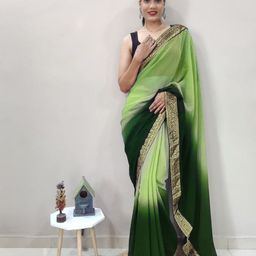 LeeliPeeri Designer Zari Georgette Ready to Wear Saree-image-25