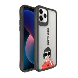 DailyObjects Grey & Black Printed iPhone 11 Pro Back Case-52