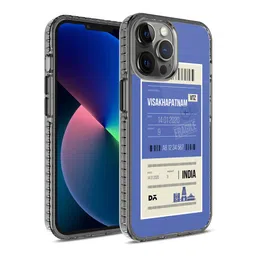 DailyObjects Blue & White Printed iPhone 12 Pro Back Case-15