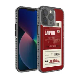 DailyObjects Red & White Jaipur City Tag iPhone 13 Pro Back Case image 1