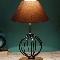 Devansh Grey Solid Table Lamp-55