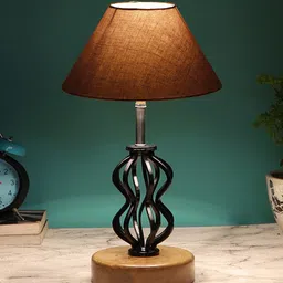 Devansh Grey Solid  Table Lamp-55