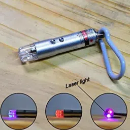 Nirmal Sales Laser Pointer Torch with Emergency Hazard LED Light and Hook , XS (Multicolor) image 3