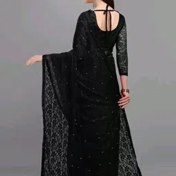 KALINI Floral Embroidered Net Saree image 3