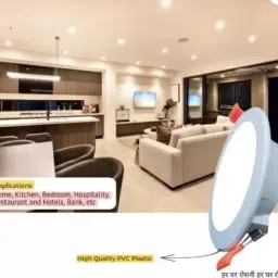 nightstar Excel 7-Watts Round Led Panel Conceal Down Pack of 9 Ceiling Light Ceiling Lamp image 3