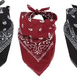 CozyFox Our Handkerchief in bulk are perfect for multiple usages. ["Maroon","Black"] Handkerchief-image-10