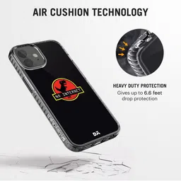 DailyObjects Black & Red No Internet Stride iPhone 12 Back Case image 3