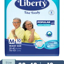Popular Tape , Waist Size (30-40 inches), Pack of 1 Adult Diapers - M-image-44