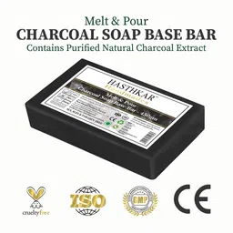 Hasthkar Set of 2 Handmade Charcoal SLS & SLES Paraben Free Soap Base - 450 g image 2