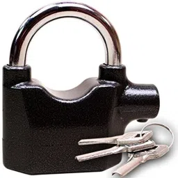 Inditradition High Security Alarm Padlock | Multipurpose Use, 110dba Alarm Sound, 3 Keys ALARM LOCK image 2