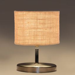 Devansh Beige Textured Steel Table Lamp With Jute Shade image 3