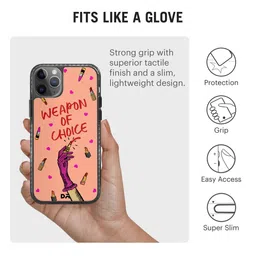 DailyObjects Peach-Colored Printed iPhone 11 Pro Phone Case image 4