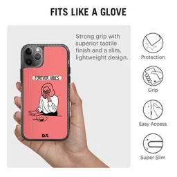 DailyObjects Red & Black Forever Vibes Printed iPhone 11 Pro Phone Case image 4