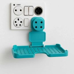 Seth Sons Multi-Purpose Mobile Charging Wall Stand Plastic Holder Universal Socket Mobile Holder-image-50