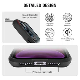 DailyObjects Black Doughnut Icon Printed iPhone 12 Pro Max Mobile Case Cover image 4