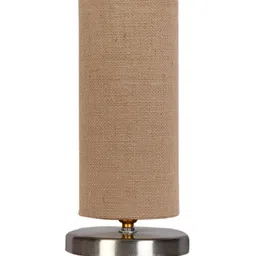 Devansh Beige Textured Steel Table Lamp With Jute Shade image 3