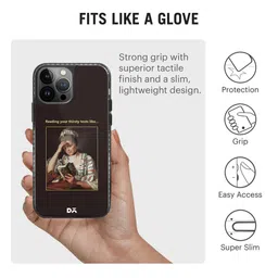 DailyObjects Black & White Thirsty Text  iPhone 13 Pro Back Case image 5