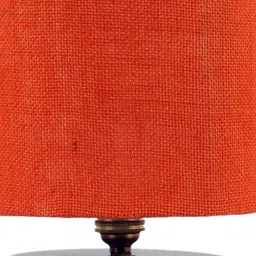 Devansh Orange Jute Circular Table Lamp with Iron Base image 4