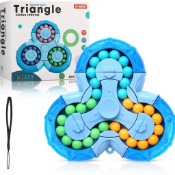 Fingertip Rotation Magic Beans Puzzle & Fidget Spinner 2 in 1 FingerTip Toy Kids-16