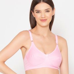 GROVERSONS Paris Beauty Pink Wireless Seamless Bra-20