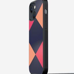 macmerise Criss Cross Geometric Printed iPhone 13 Mini Phone Bumper Case Cover-17